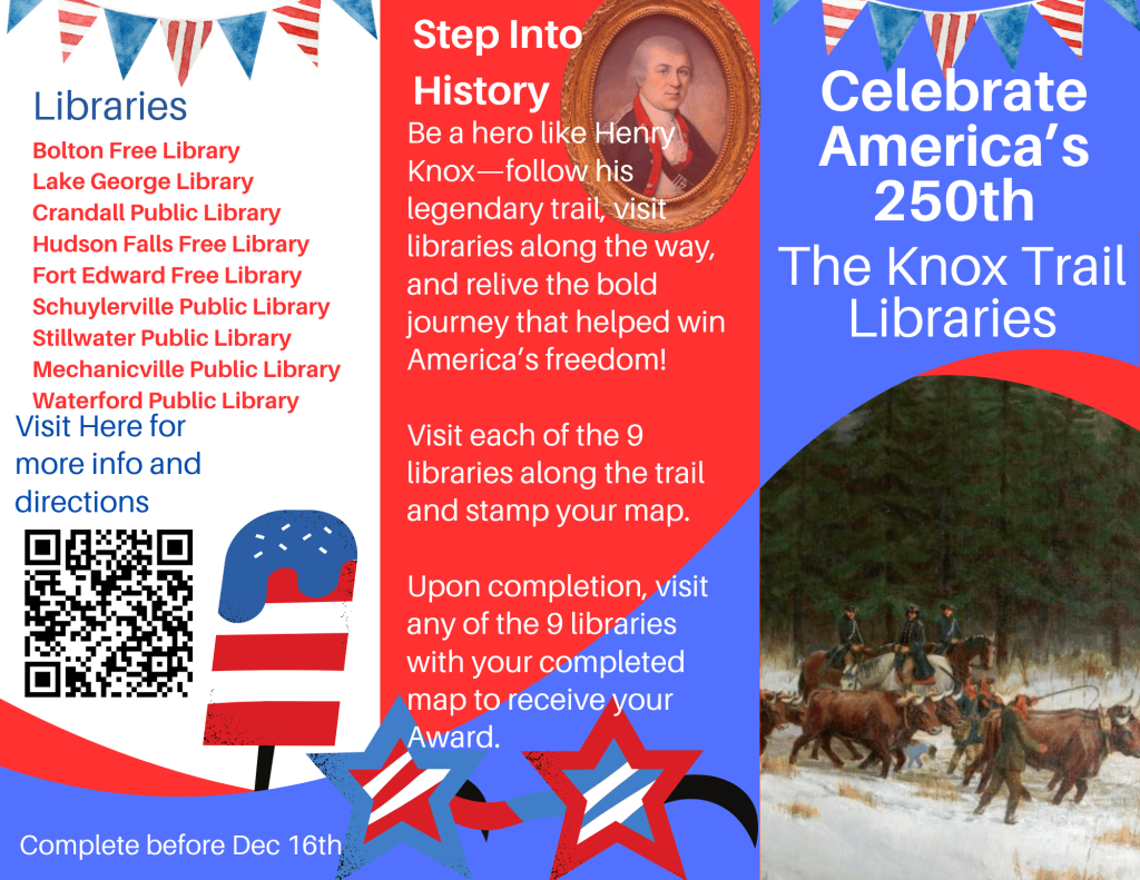Front page of the Knox Library visit challenge